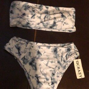 Brand new size small 2 piece high waisted bikini